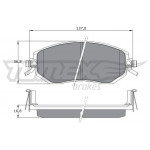 TOMEX Brakes Bremsbelagsatz, Scheibenbremse